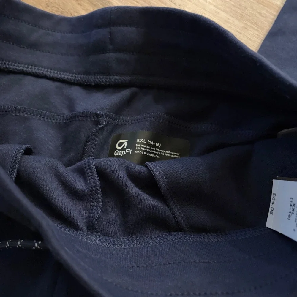 Gap Kids GapFit Tech Pants Tapestry Navy Blue XXL 14-16 Joggers UNISEX NWT